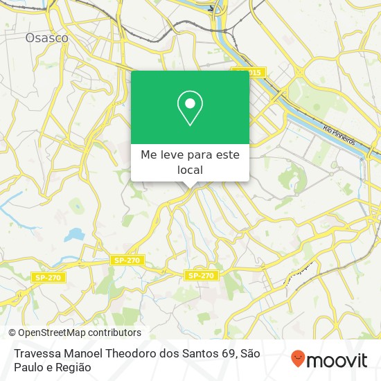 Travessa Manoel Theodoro dos Santos 69 mapa