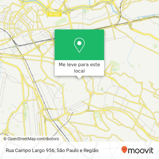 Rua Campo Largo  956 mapa