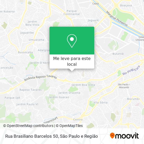 Rua Brasiliano Barcelos 50 mapa