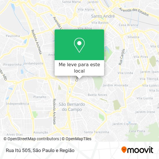 Rua Itú 505 mapa