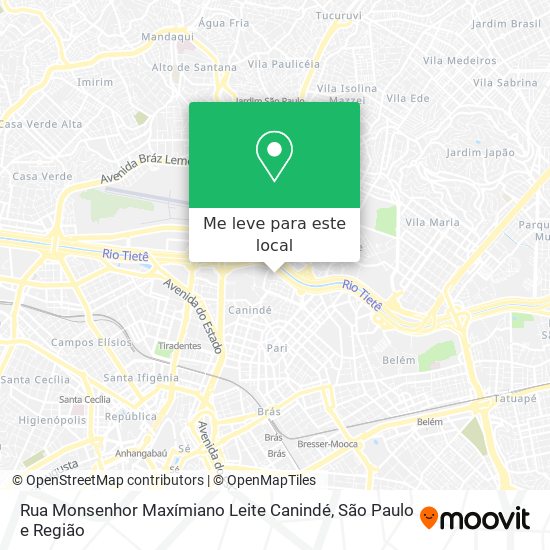 Rua Monsenhor Maxímiano Leite   Canindé mapa