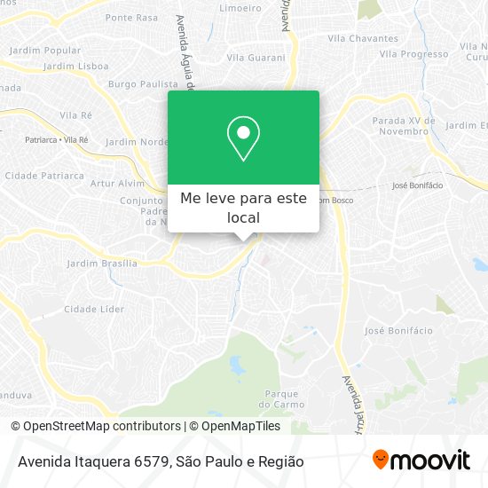 Avenida Itaquera 6579 mapa