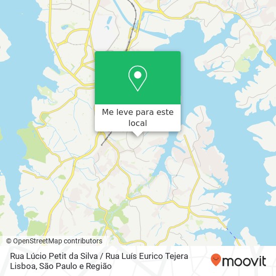 Rua Lúcio Petit da Silva / Rua Luís Eurico Tejera Lisboa mapa