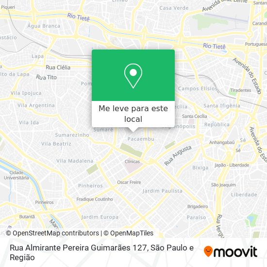 Rua Almirante Pereira Guimarães 127 mapa