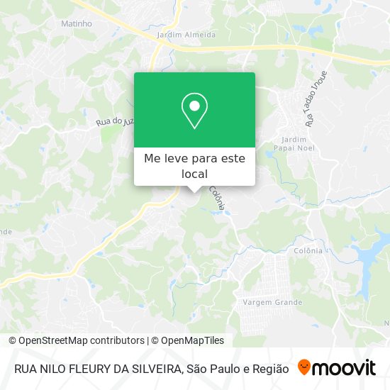 RUA NILO FLEURY DA SILVEIRA mapa