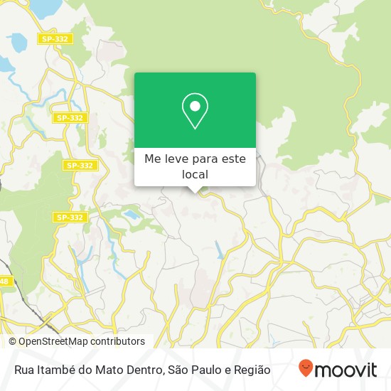 Rua Itambé do Mato Dentro mapa