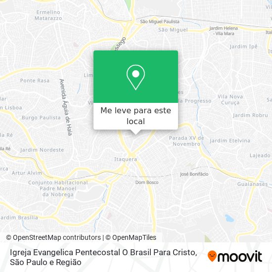 Igreja Evangelica Pentecostal O Brasil Para Cristo mapa