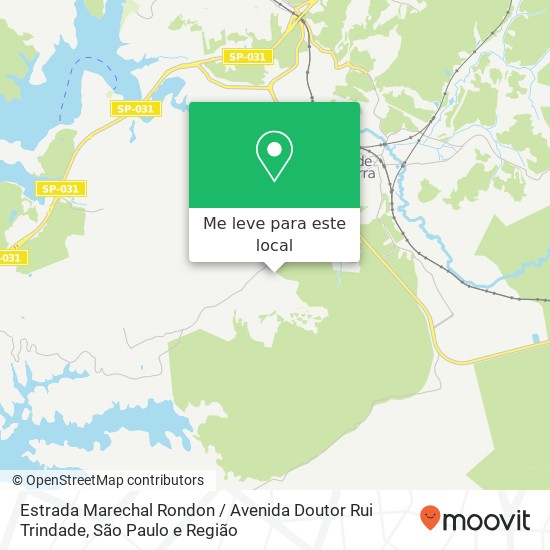 Estrada Marechal Rondon / Avenida Doutor Rui Trindade mapa