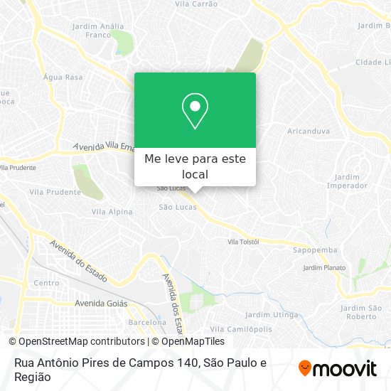 Rua Antônio Pires de Campos 140 mapa