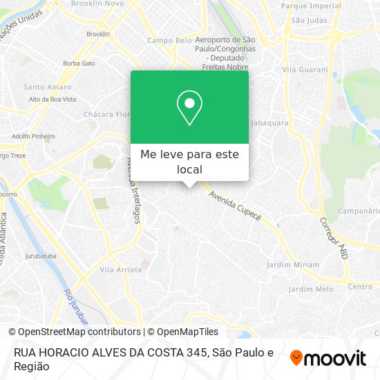 RUA HORACIO ALVES DA COSTA 345 mapa