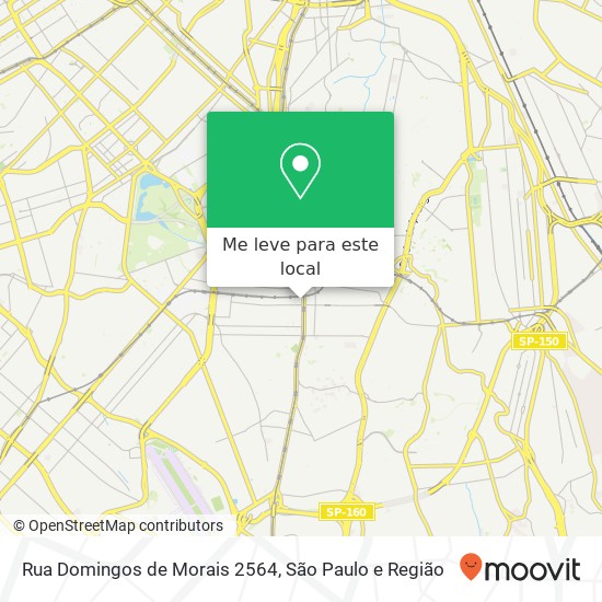 Rua Domingos de Morais 2564 mapa