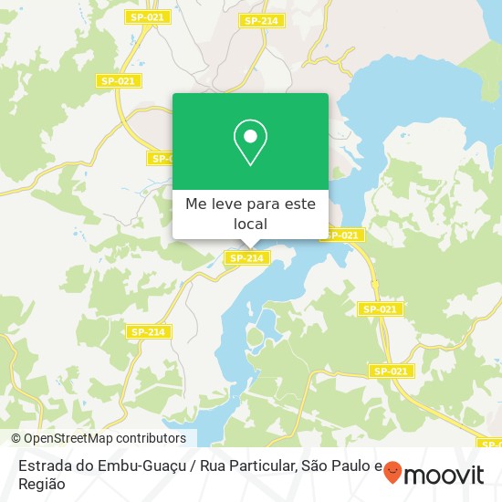 Estrada do Embu-Guaçu / Rua Particular mapa