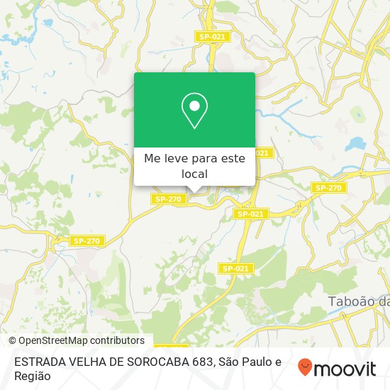 ESTRADA VELHA DE SOROCABA 683 mapa