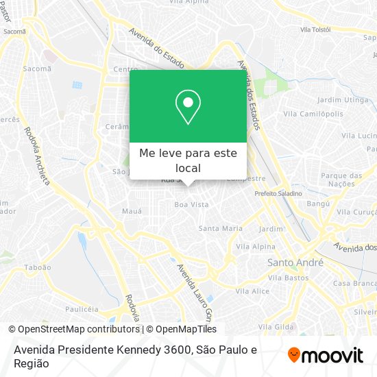 Avenida Presidente Kennedy 3600 mapa