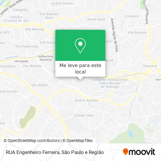 RUA Engenheiro Ferreira mapa