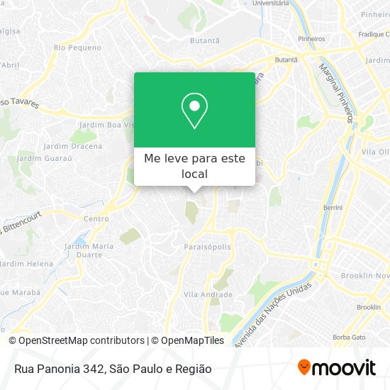 Rua Panonia  342 mapa