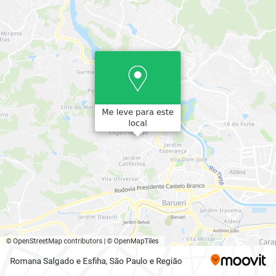 Romana Salgado e Esfiha mapa