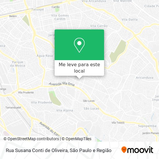 Rua Susana Conti de Oliveira mapa