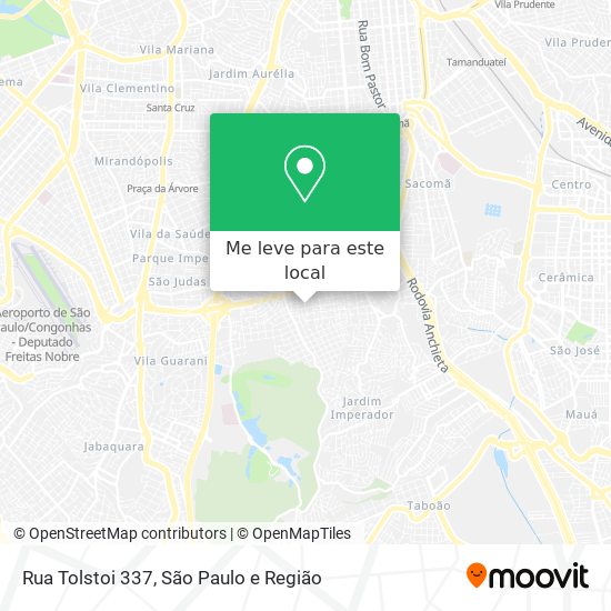 Rua Tolstoi 337 mapa