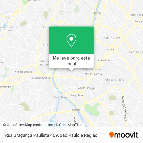 Rua Bragança Paulista 409 mapa