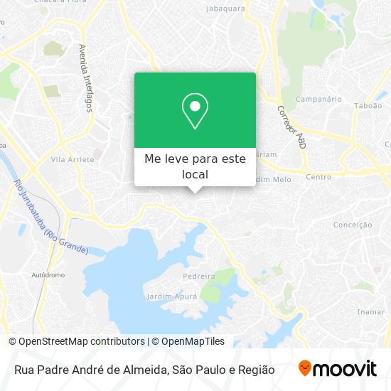 Rua Padre André de Almeida mapa