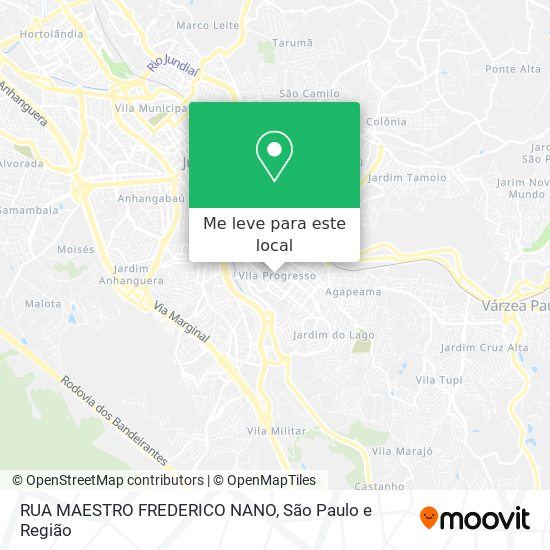 RUA MAESTRO FREDERICO NANO mapa