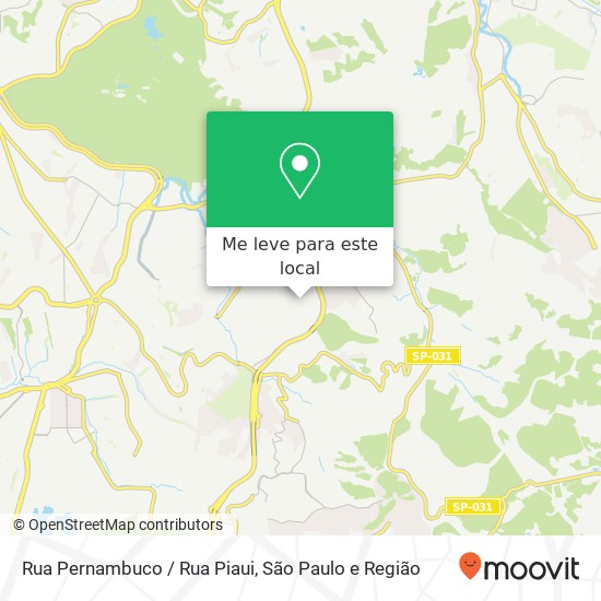 Rua Pernambuco / Rua Piaui mapa