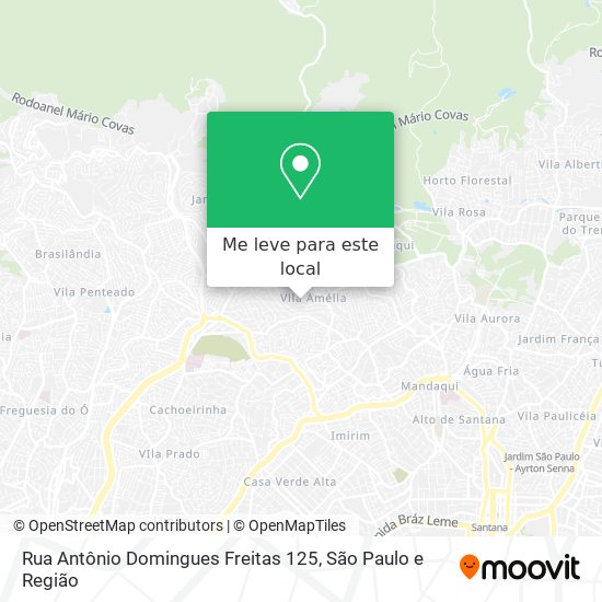 Rua Antônio Domingues Freitas 125 mapa