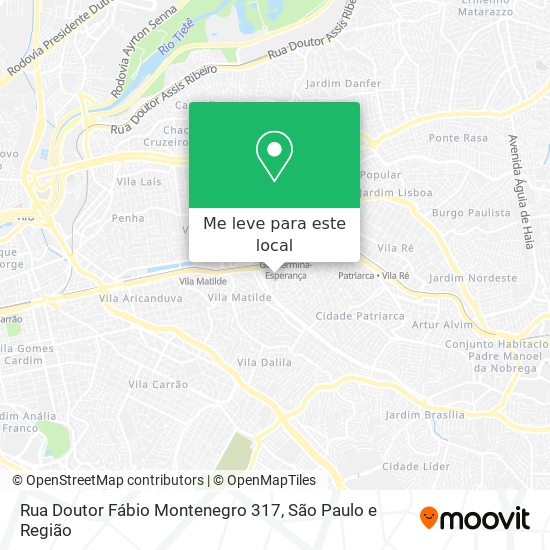 Rua Doutor Fábio Montenegro 317 mapa