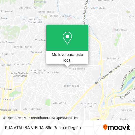 RUA ATALIBA VIEIRA mapa