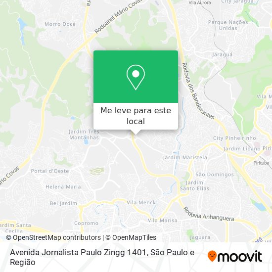 Avenida Jornalista Paulo Zingg 1401 mapa