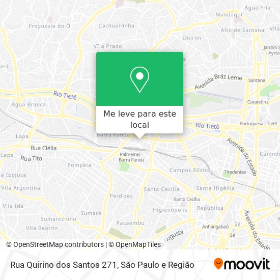 Rua Quirino dos Santos 271 mapa