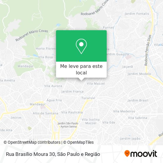 Rua Brasílio Moura  30 mapa
