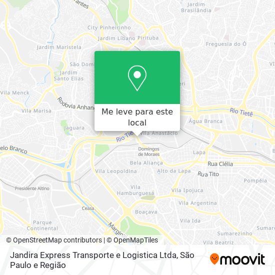 Jandira Express Transporte e Logistica Ltda mapa