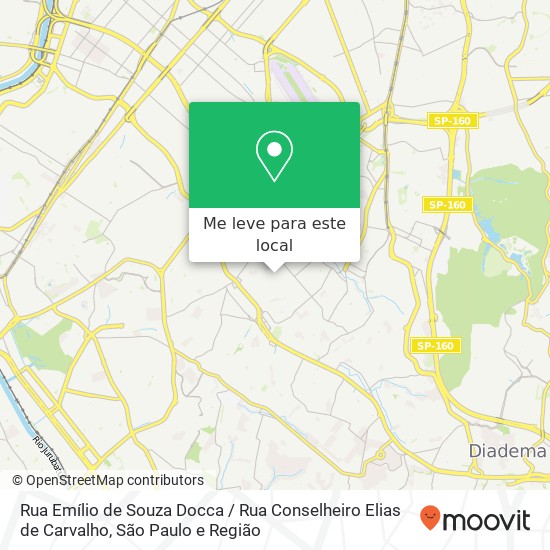 Rua Emílio de Souza Docca / Rua Conselheiro Elias de Carvalho mapa