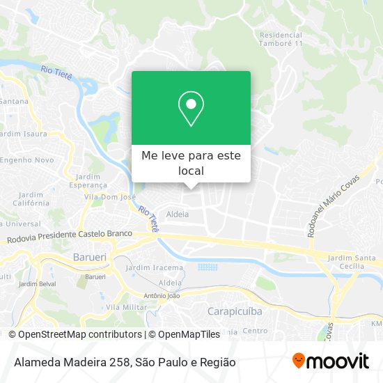 Alameda Madeira 258 mapa
