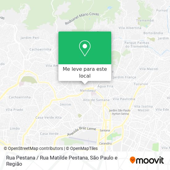 Rua Pestana / Rua Matilde Pestana mapa