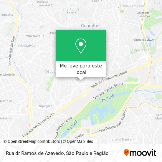 Rua dr Ramos de Azevedo mapa