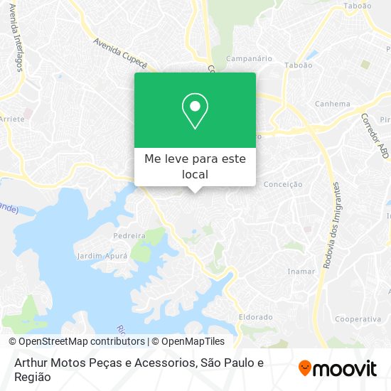 Arthur Motos Peças e Acessorios mapa