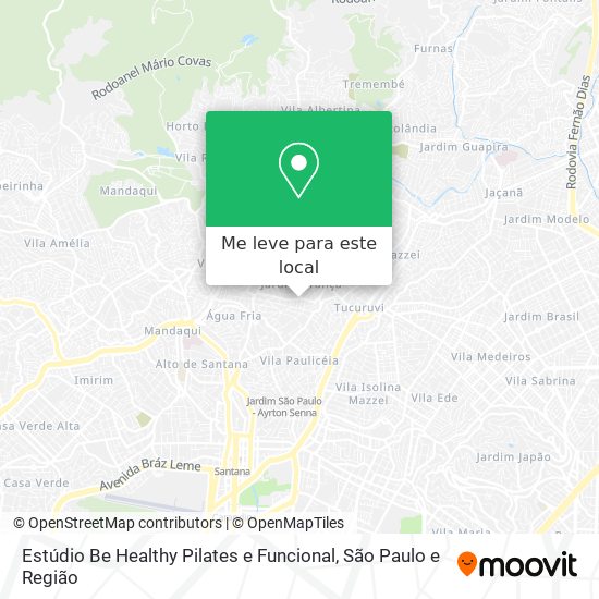 Estúdio Be Healthy Pilates e Funcional mapa