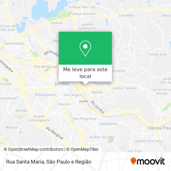 Rua Santa Maria mapa