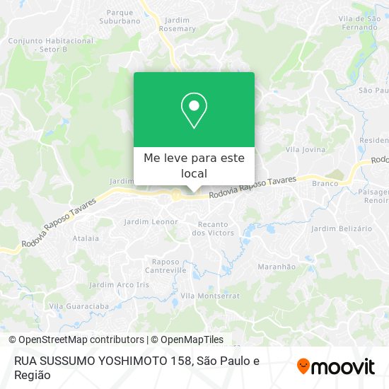RUA SUSSUMO YOSHIMOTO 158 mapa