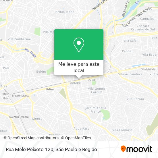 Rua Melo Peixoto 120 mapa