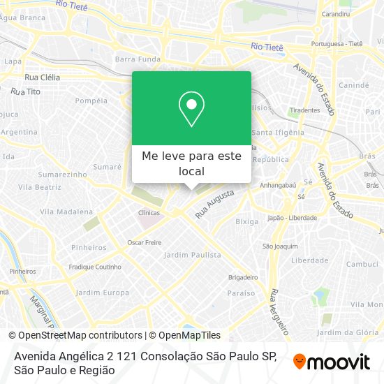 Avenida Angélica  2 121   Consolação   São Paulo   SP mapa
