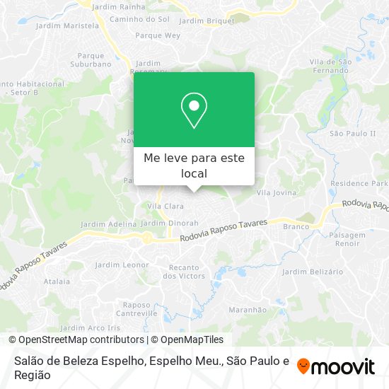 Salão de Beleza Espelho, Espelho Meu. mapa