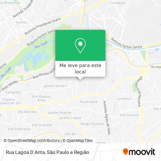 Rua Lagoa D Anta mapa