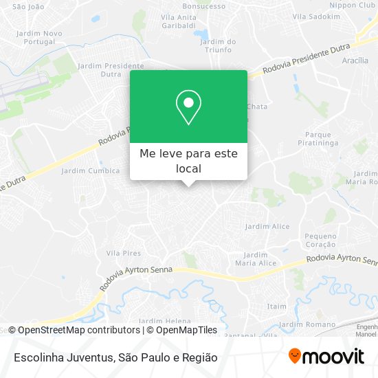 Escolinha Juventus mapa