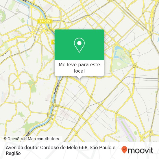 Avenida doutor Cardoso de Melo 668 mapa