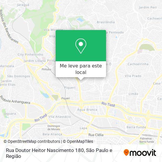 Rua Doutor Heitor Nascimento 180 mapa