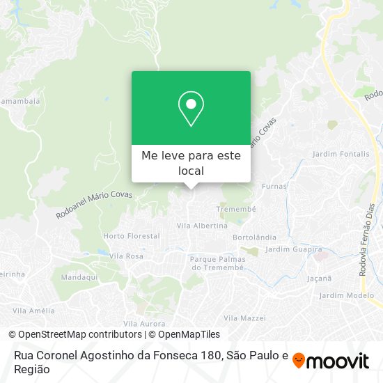 Rua Coronel Agostinho da Fonseca 180 mapa